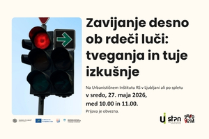 Slika: Zavijanje desno ob rdeči luči: tveganja in tuje izkušnje